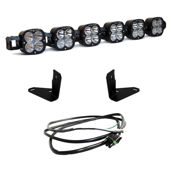 Baja Designs 6 XL Linkable Light Bar Kit 21-Up Ford Bronco Steel Bumper Mount w/Upfitter Baja Desgins 447750UP - main